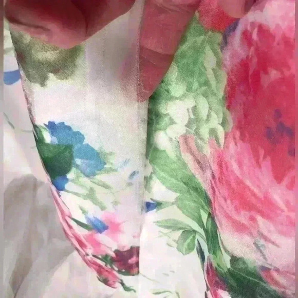 Mori Lee Flower Mermaid Gown Size 6 - Picture 3 of 5